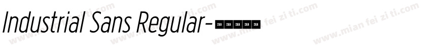 Industrial Sans Regular字体转换